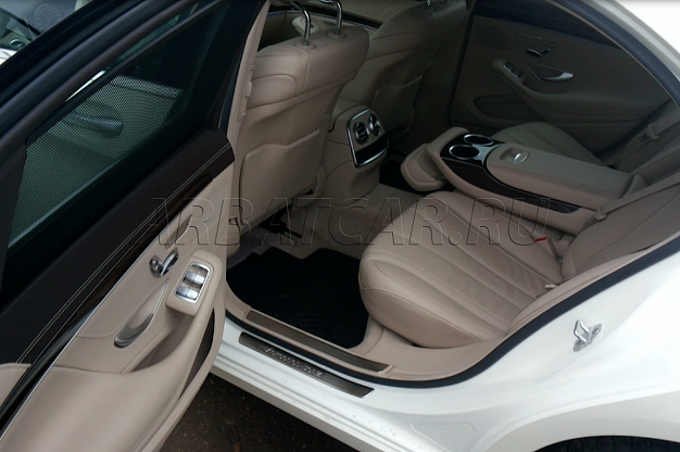 Аренда Mercedes S-class (w222) white на свадьбу – фото 6