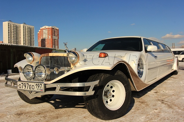 Лимузин Excalibur Phantom Бело-золотистый – фото 1