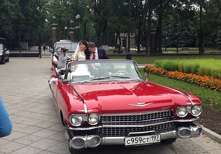 Аренда Ретро-автомобиль Cadillac кабриолет на свадьбу