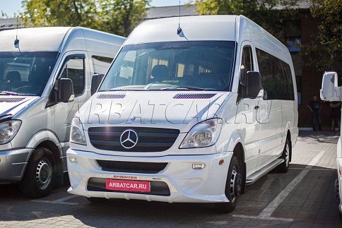 Аренда Автобус Mercedes Benz Sprinter стандарт в обвесе на свадьбу