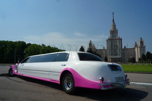 Лимузин Excalibur Phantom Бело-розовый – фото 13