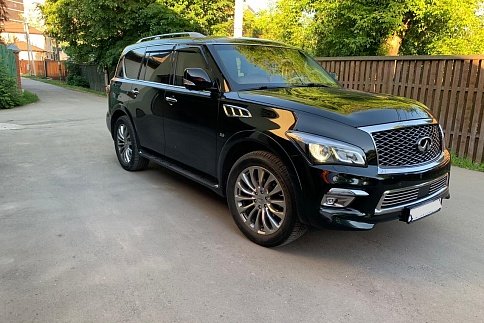 Аренда Infiniti QX 80 черный на свадьбу