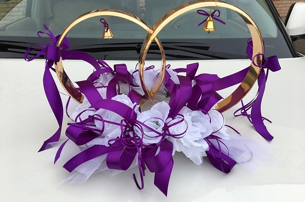 Аренда Фиолетовое украшение на свадьбу