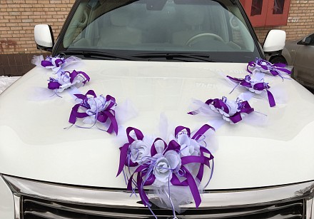 Аренда Фиолетовое украшение на свадьбу